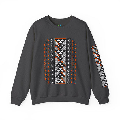 Sun and Rain in Orange Unisex Sweatshirt