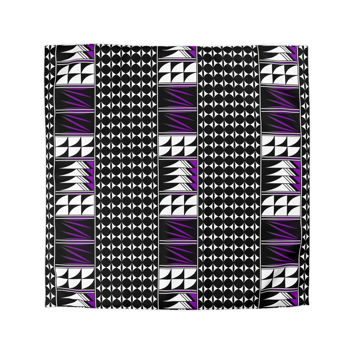 Blessed Feathers in Purple Microfiber Duvet Cover