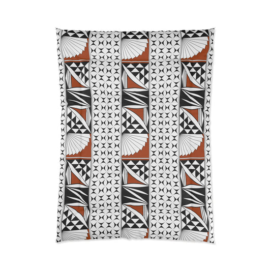 Southwest Sunrise in Rust Comforter