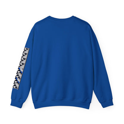 Sun and Rain in Blue/Silver Unisex Sweatshirt