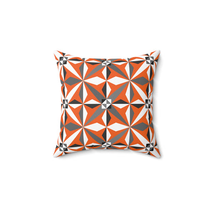 Morning Star in Orange Square Pillow