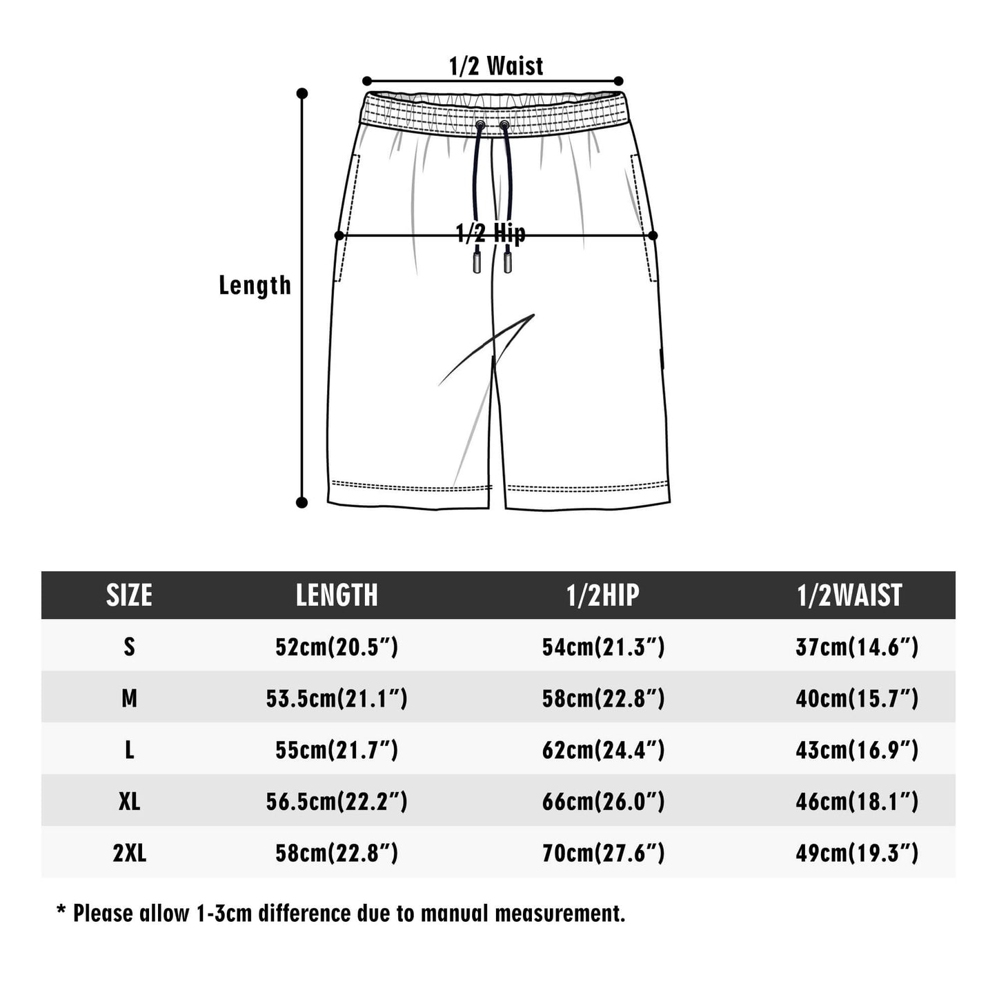 Sacred Winds in Charcoal Beach Shorts