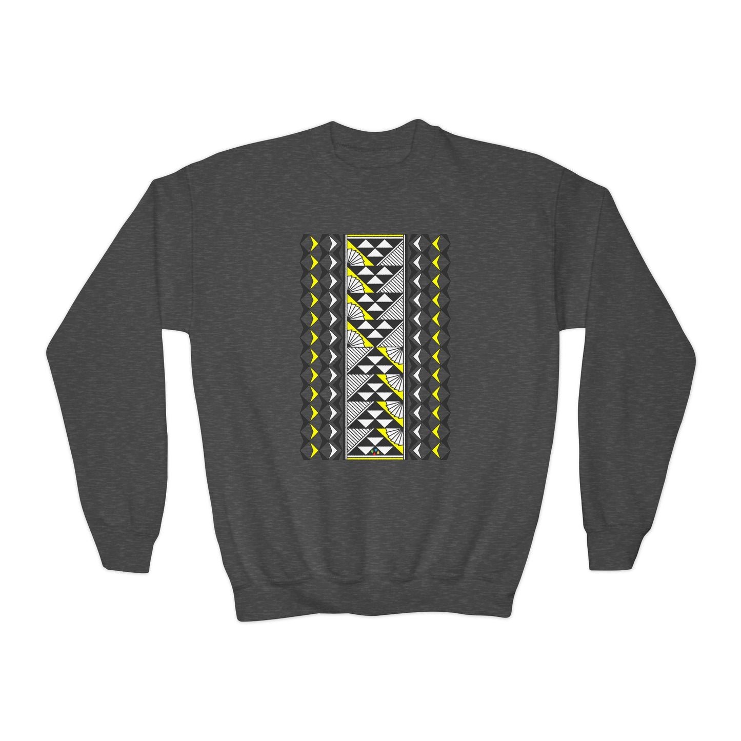 Rain and Sun in Yellow Youth Crewneck Sweatshirt