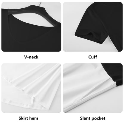 Native Snowflake - Black Top Summer Dress