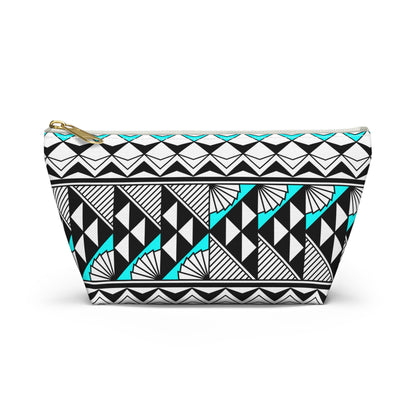 Sun  and Rain in Turquoise Pouch w T-bottom