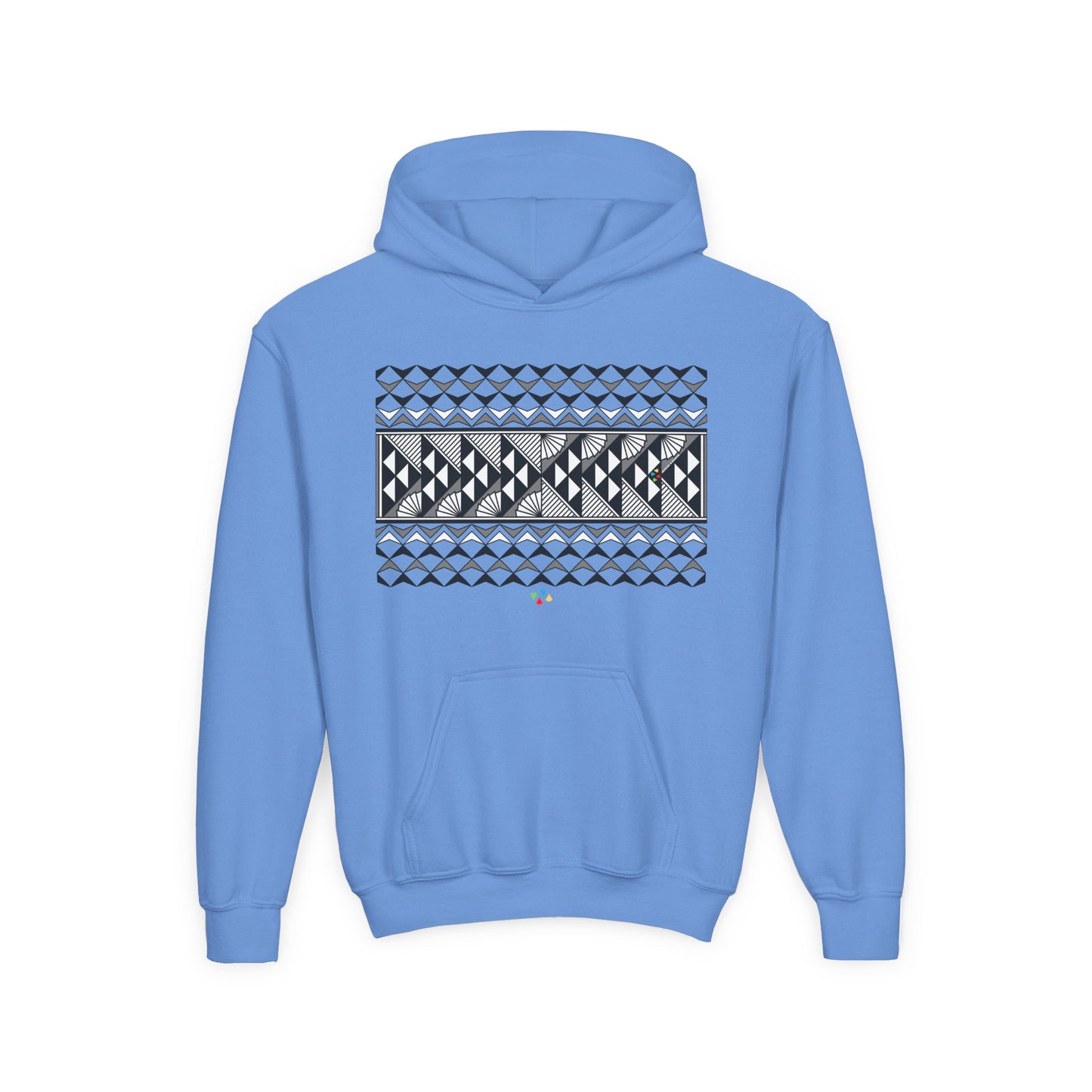 Gray Rain and Sun Youth Heavy Blend Hooded Sweatshirt