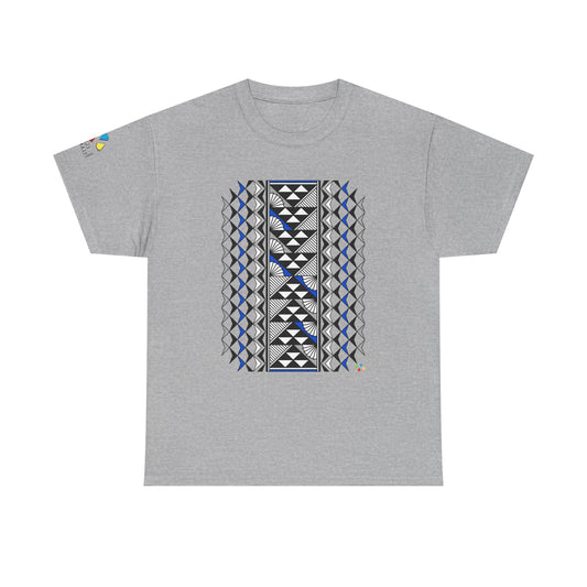 Sun and Rain in Blue/Silver Gildan Unisex Tee