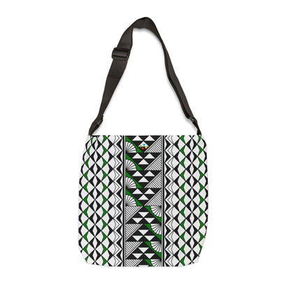 Green Native Sun and Rain Adjustable Tote Bag