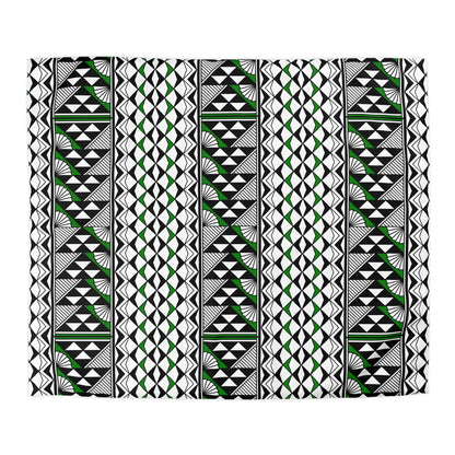 Sun and Rain in Green Microfiber Duvet Cover