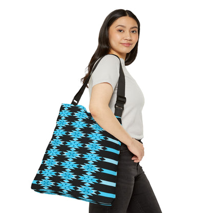 Blue Desert Diamonds Adjustable Tote Bag