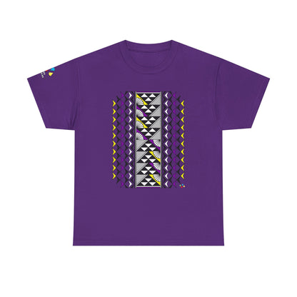 Sun and Rain in Purple/ Yellow Gildan Unisex Tee