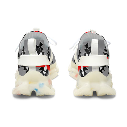 Native Stories - Red/Gray - Women's Mesh Sneakers