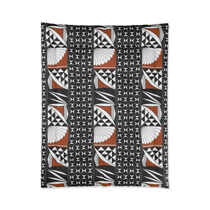 Southwest Sunrise on Black Comforter