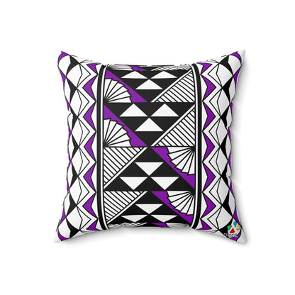 Sun and Rain in Purple Spun Polyester Square Pillow
