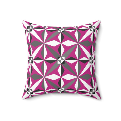 Morning Star in Pink Square Pillow