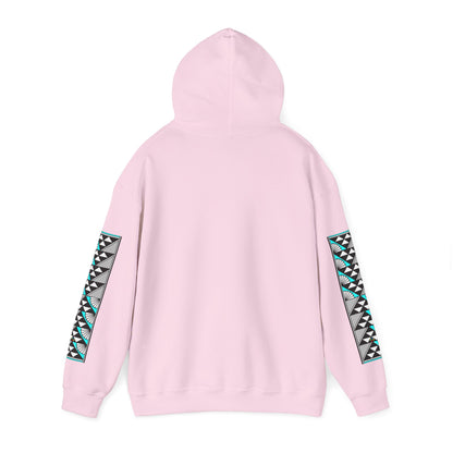 Sun and Rain in Turquoise Unisex Hoodie
