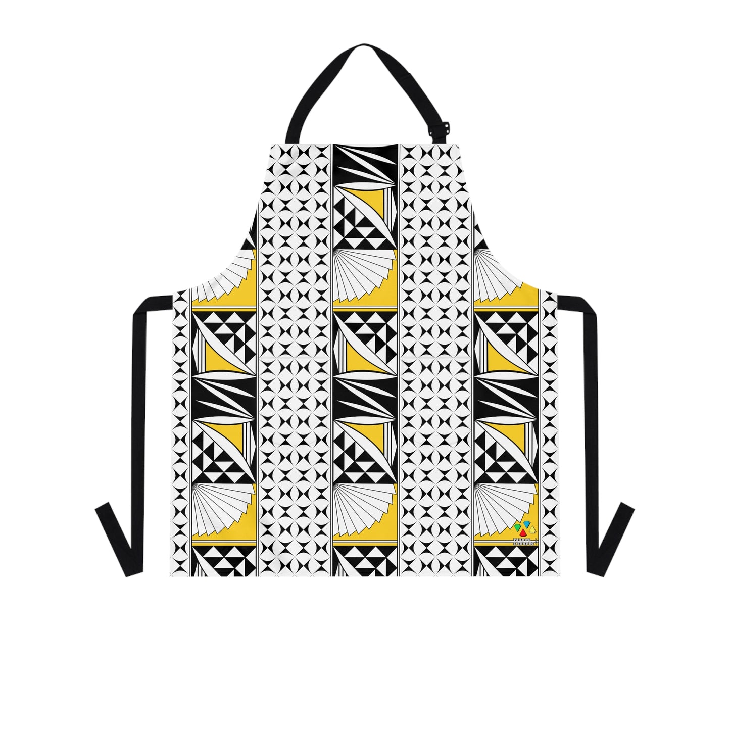 Southwest Sunrise 3 Row Yellow Two Pocket Apron