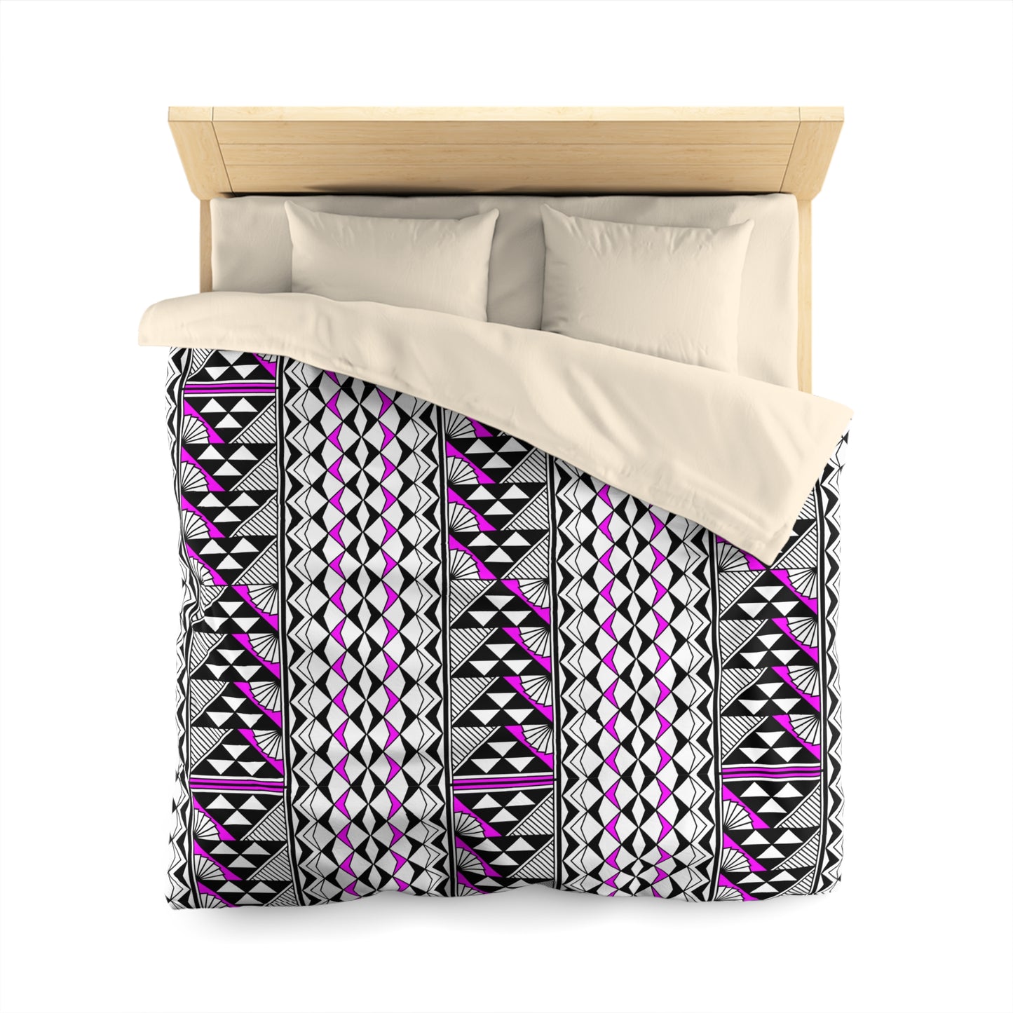 Sun and Rain in Pink Microfiber Duvet Cover