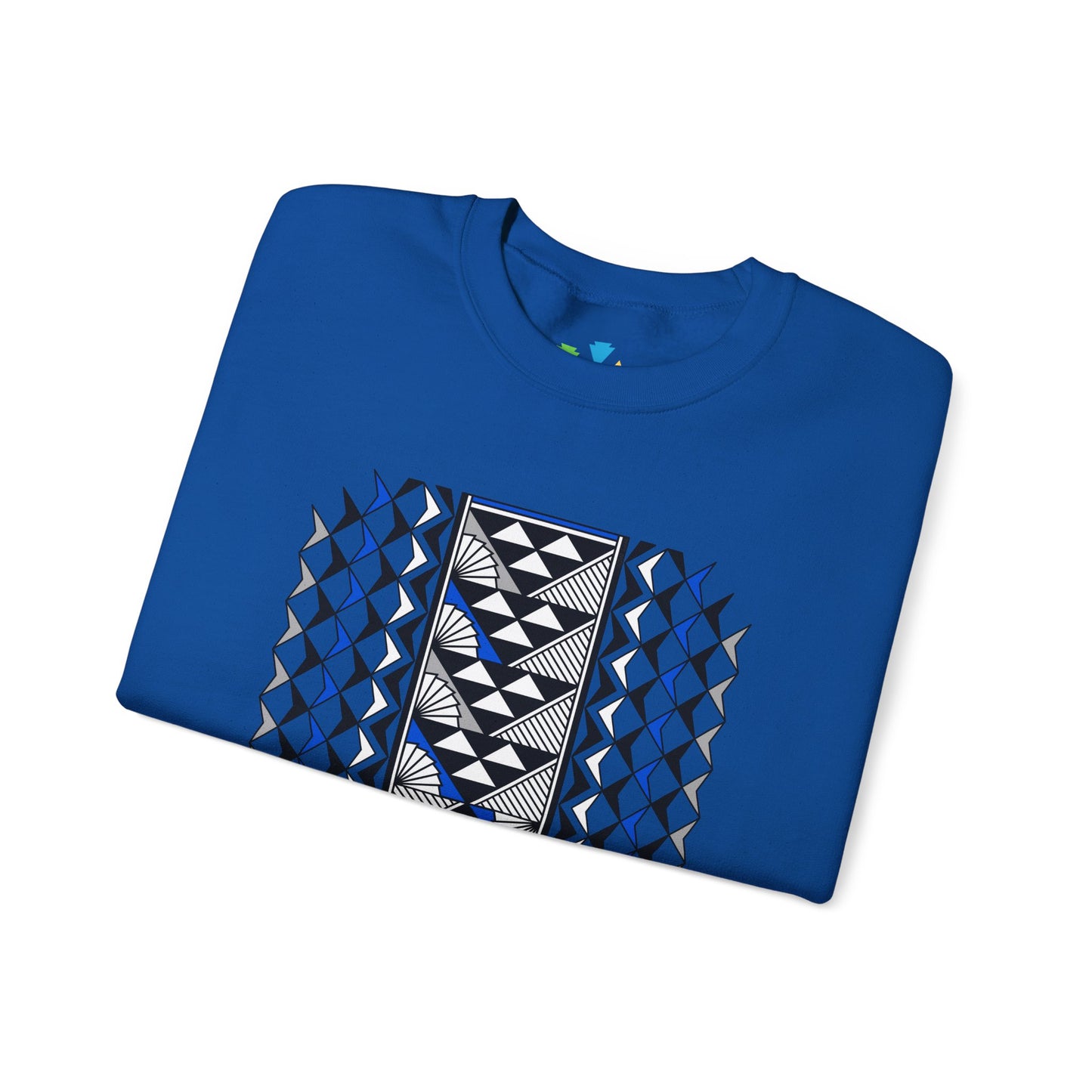 Sun and Rain in Blue/Silver Unisex Sweatshirt