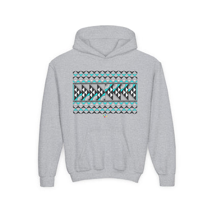 Turquoise Rain and Sun Youth Heavy Blend Hooded Sweatshirt