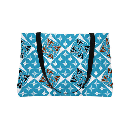Turquoise Native Universe Weekender Tote Bag