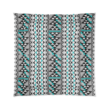 Southwest Rain and Sun in Turquoise Comforter