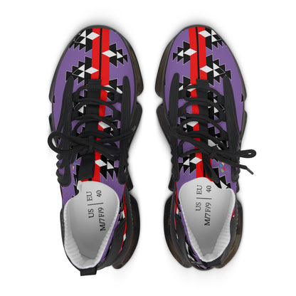 Native Stories in Purple Women's Mesh Sneakers
