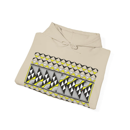 Sun and Rain in Yellow Unisex Hoodie