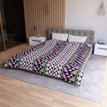 Sun and Rain in Pink Microfiber Duvet Cover