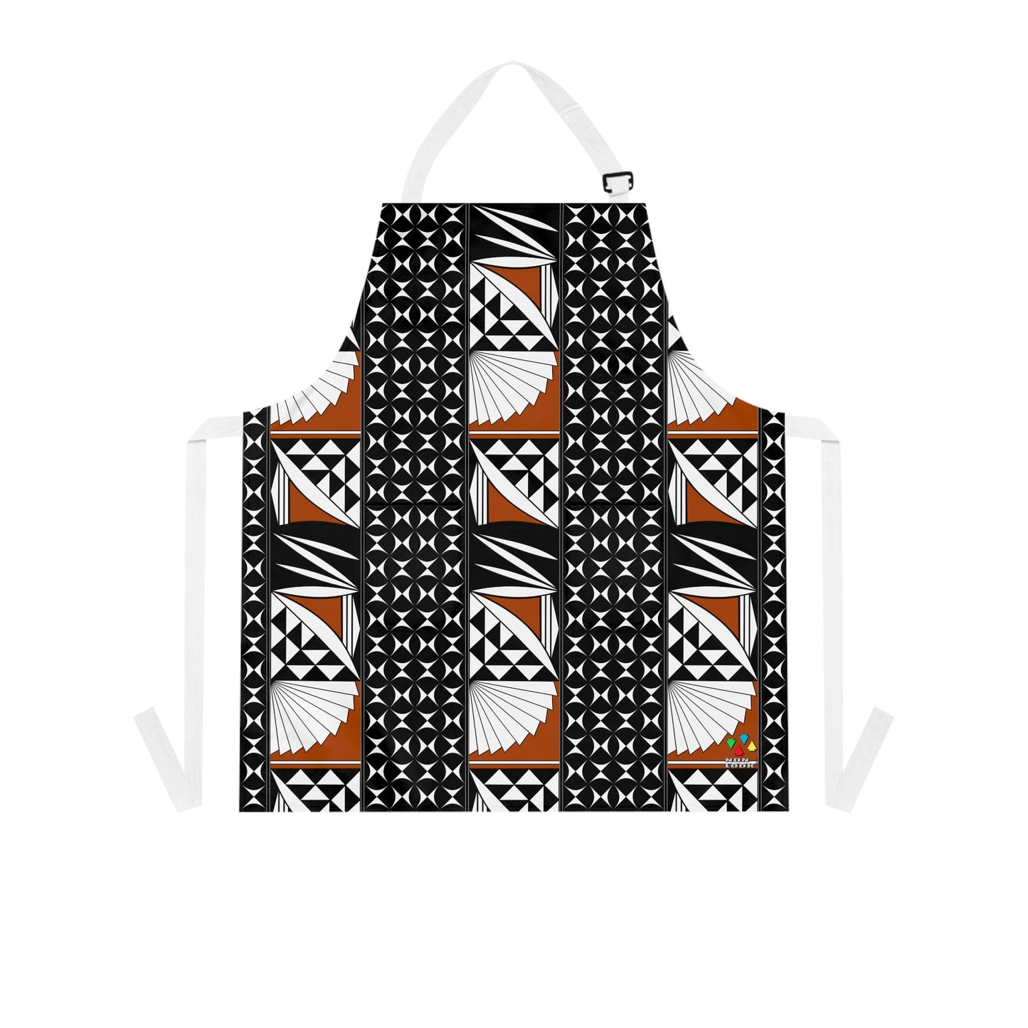 Southwest Sunset 3 Row Rust Two Pocket Apron