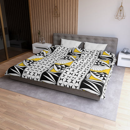 Southwest Sunrise in Yellow Microfiber Duvet Cover