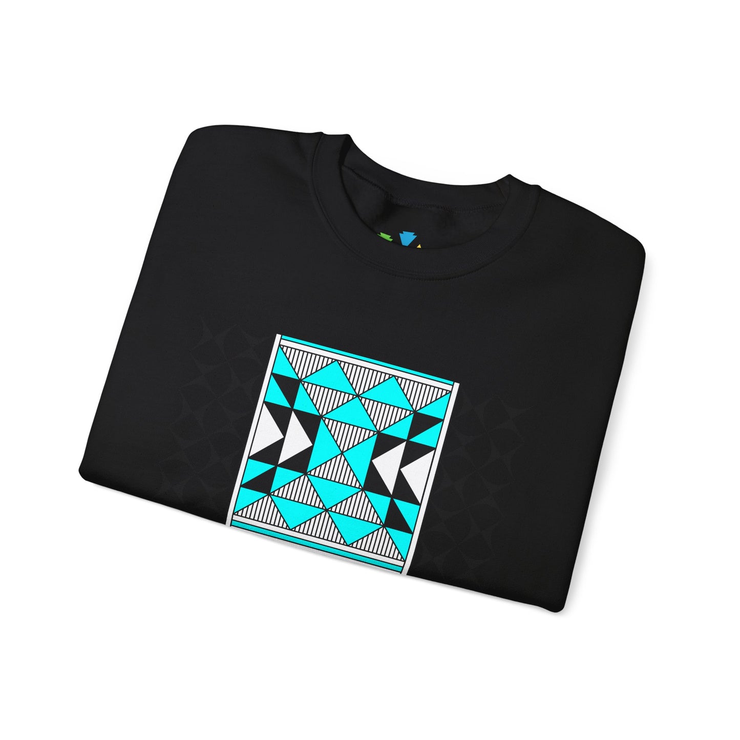 Sacred Mountains in Turquoise Unisex Sweatshirt