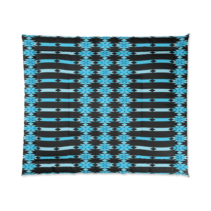 Southwest Desert Diamonds in Turquoise Comforter