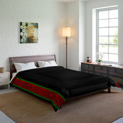 Southwest Belt of Life in Black Comforter