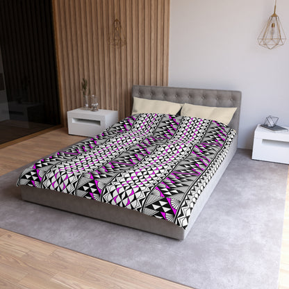 Sun and Rain in Pink Microfiber Duvet Cover