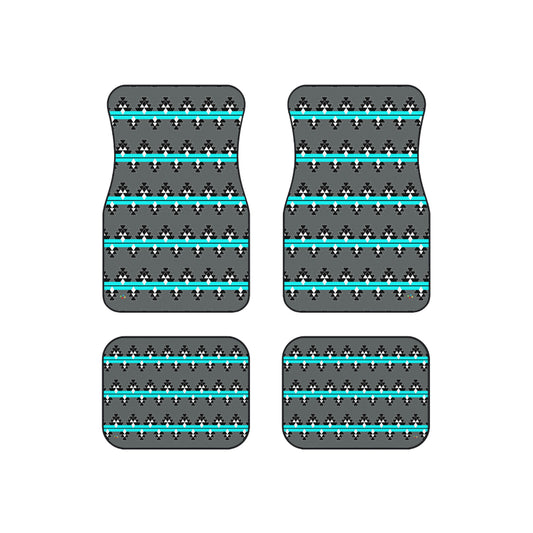 Turquoise Native Woven Stories Car Mats (Set of 4)