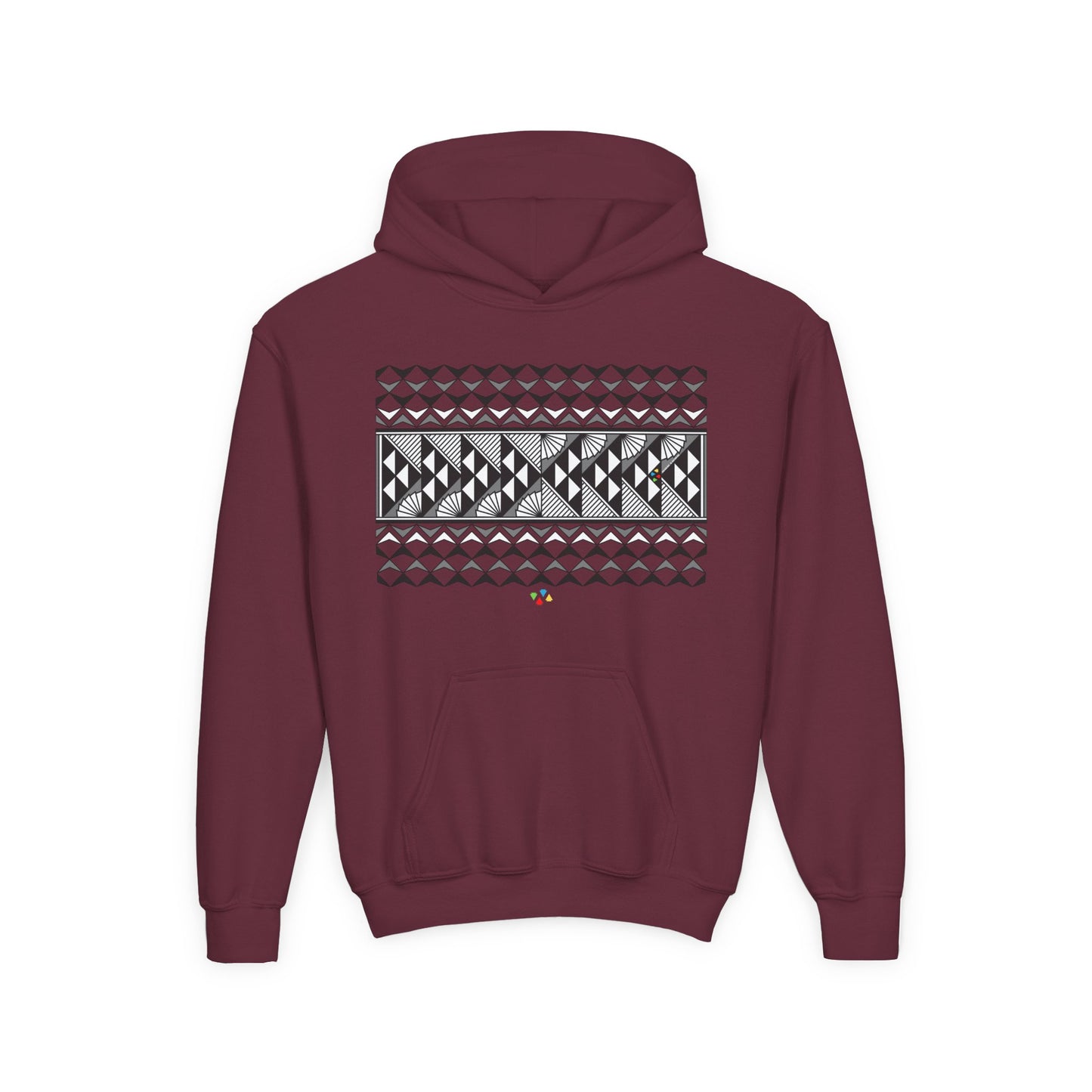 Gray Rain and Sun Youth Heavy Blend Hooded Sweatshirt