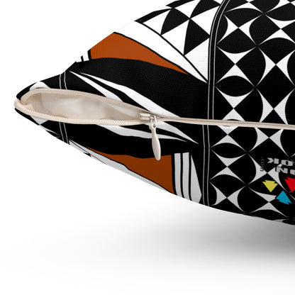 Southwest Sunset in Rust Square Pillow