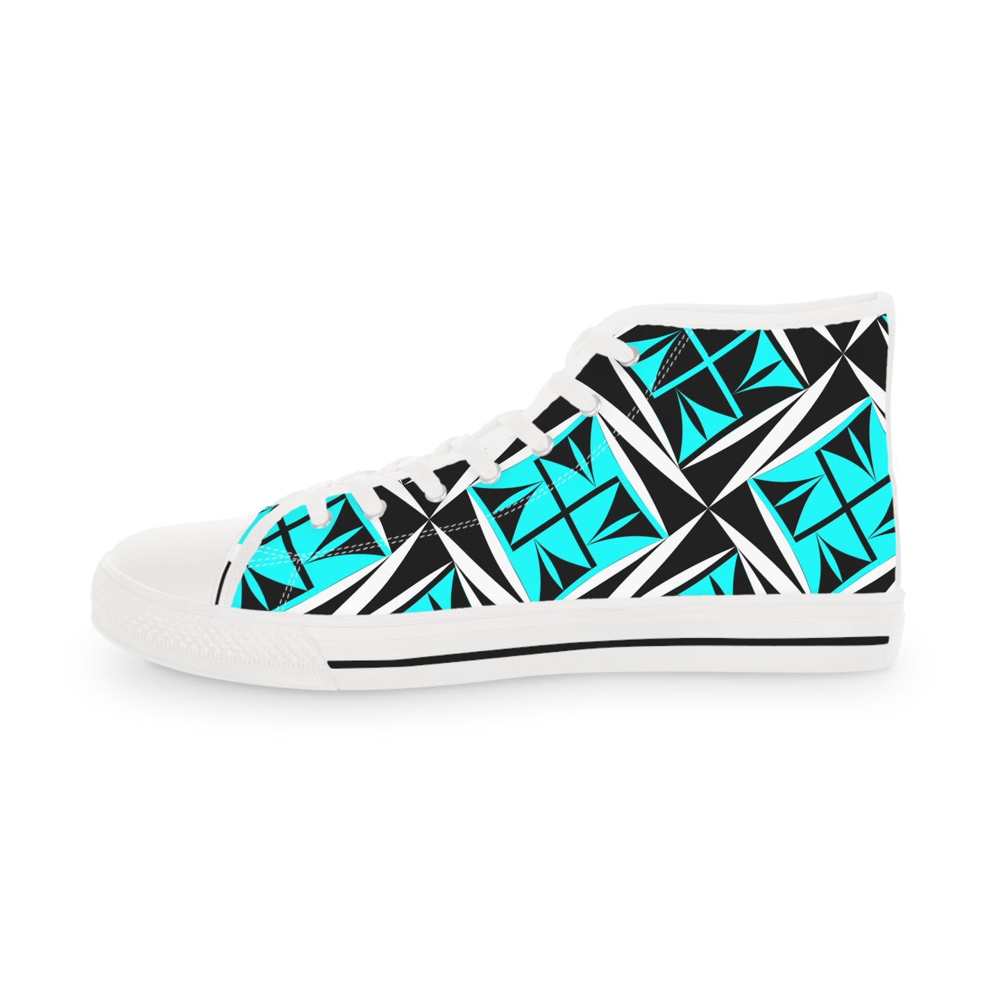 Sacred Winds in Turquoise High Top Sneakers
