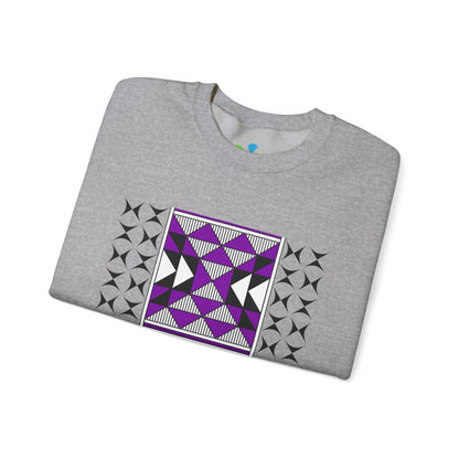 Sacred Mountains in Purple Unisex Sweatshirt