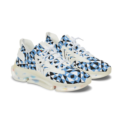 Sacred Mountains in Blue Women's Mesh Sneakers