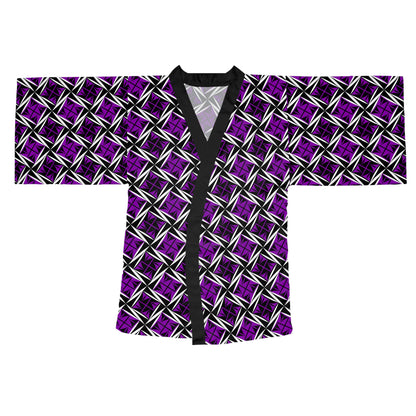 Sacred Winds in Purple Kimono Robe – Where Comfort Meets Native Grace