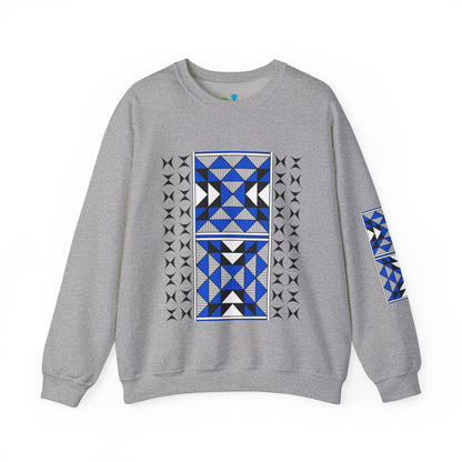Sacred Mountains in Blue Unisex Sweatshirt