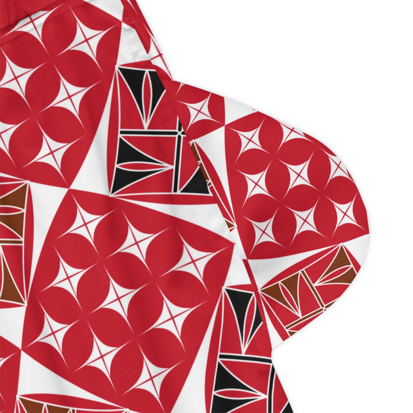 Sacred Universe in Red Basketball Rib Shorts