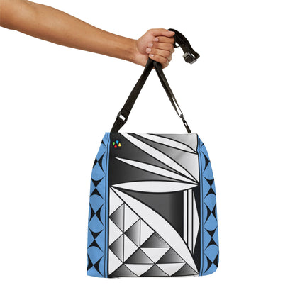 Sky Blue Chrome Southwest Sunrise Adjustable Tote Bag