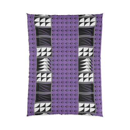 Southwest Feather Blessing on Light Purple Comforter