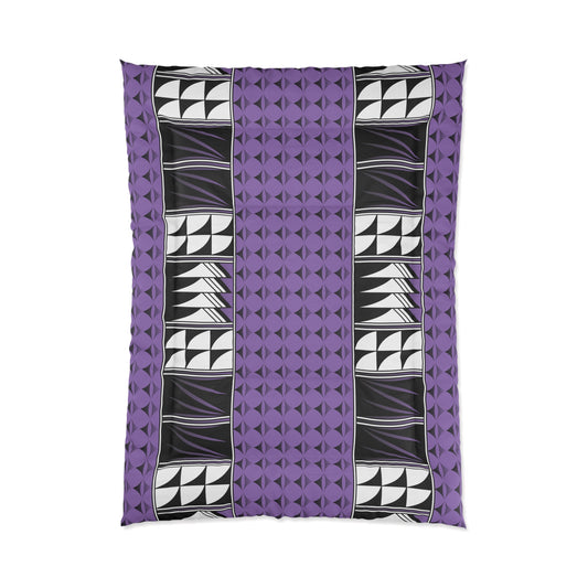 Southwest Feather Blessing on Light Purple Comforter