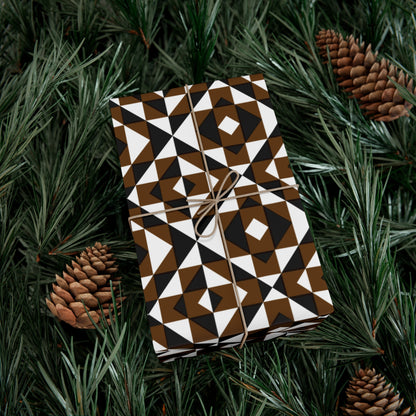 Brown Sacred Mountains Gift Wrap Papers