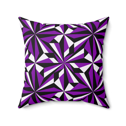 Desert Flowers in Purple Square Pillow