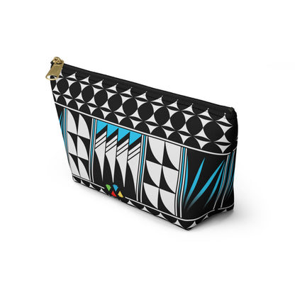 Blessed Feathers in Turquoise Pouch w T-bottom